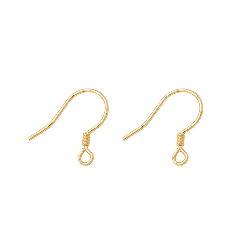 4 boucles d'oreilles à crochet à ressort uni Earing14K GF