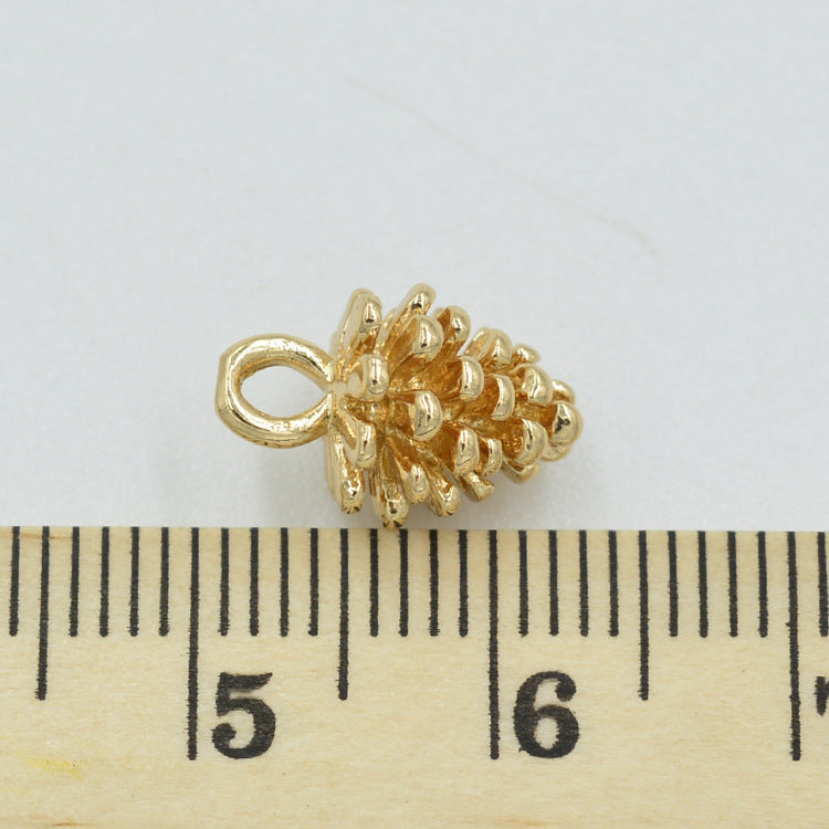 20 pendentif à breloque pomme de pin 14K GF