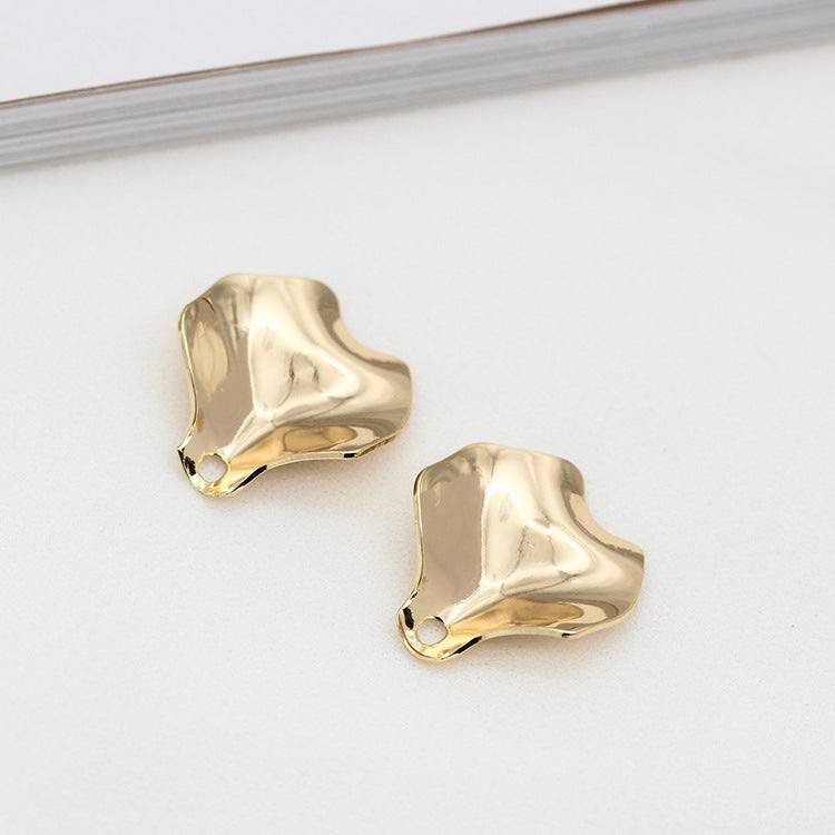 20 minuscules pendentifs de charme de pièce de pétale incurvée 14K GF