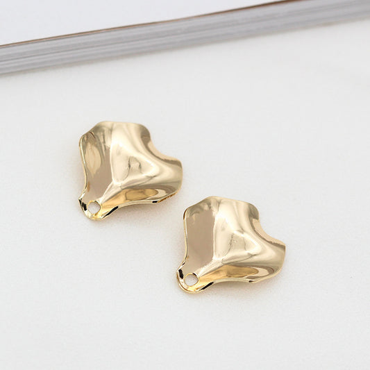 20 minuscules pendentifs de charme de pièce de pétale incurvée 14K GF