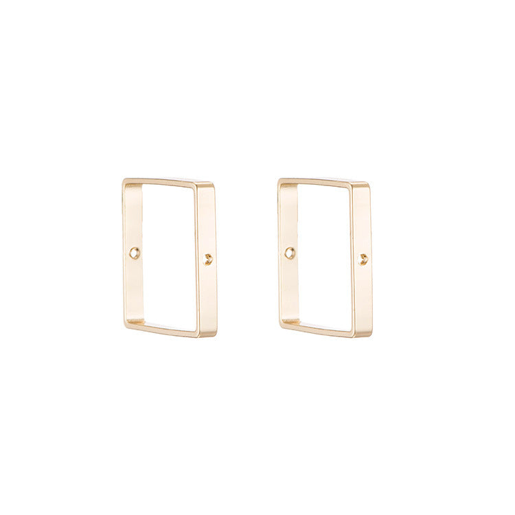 10 trous traversants cadre de perle de cercle carré 14K GF entretoise de perle de charme