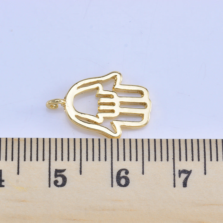 20 pendentif à breloque Hamsa 14K GF