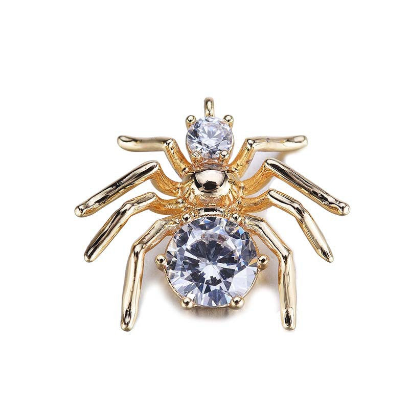 20 Pendentif à breloque araignée orné de strass 14K GF