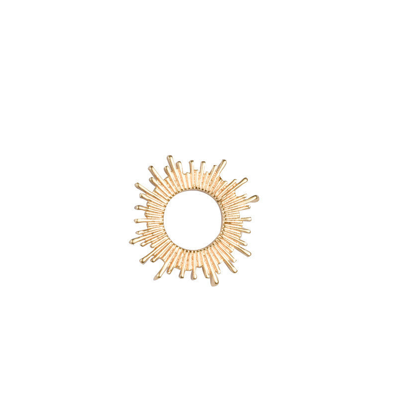 20 boucles d'oreilles Sun Circle Stud avec boucle 14K GF Earing
