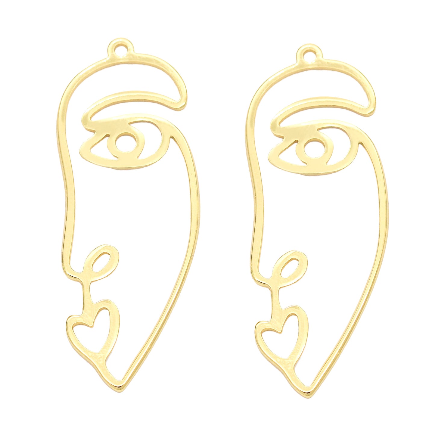 10 pendentif à breloque cercle portrait 14K GF