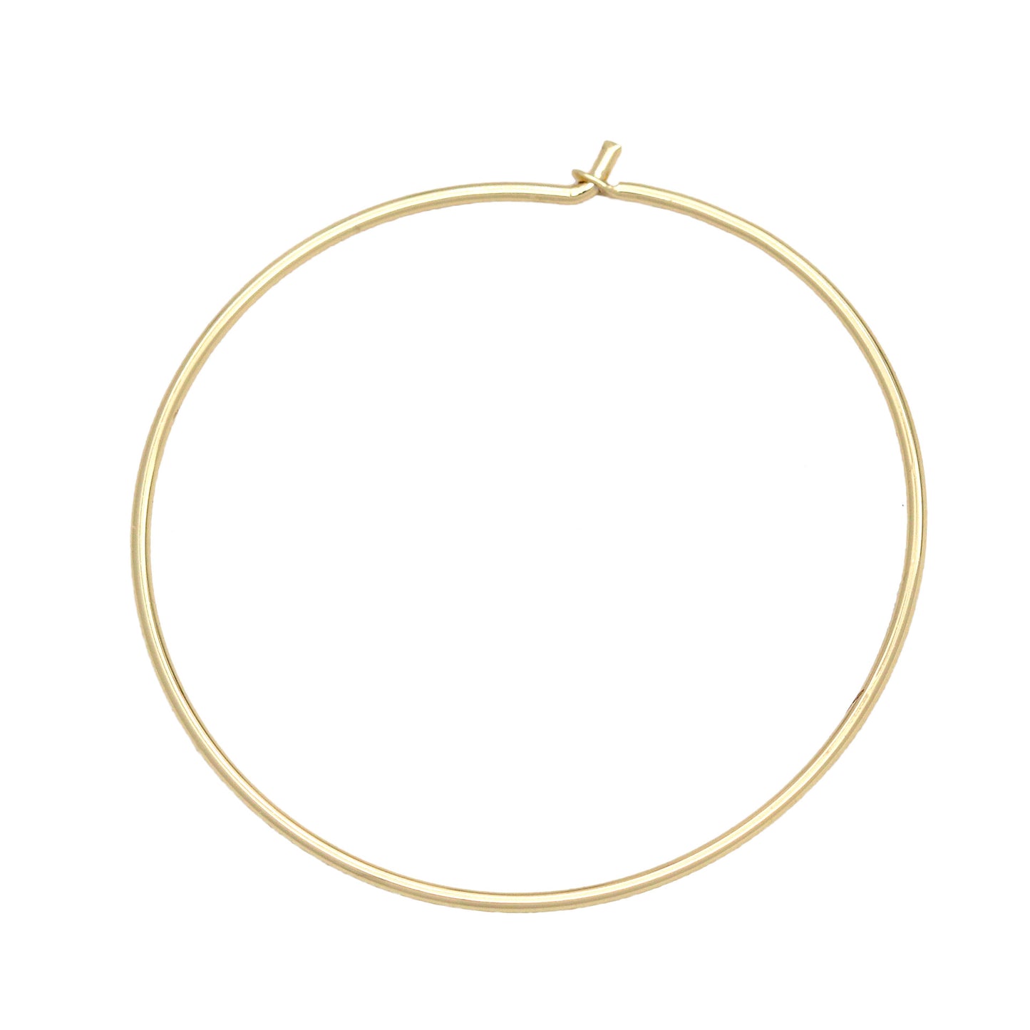 20 breloques circulaires ouvrantes rondes unies 14K GF