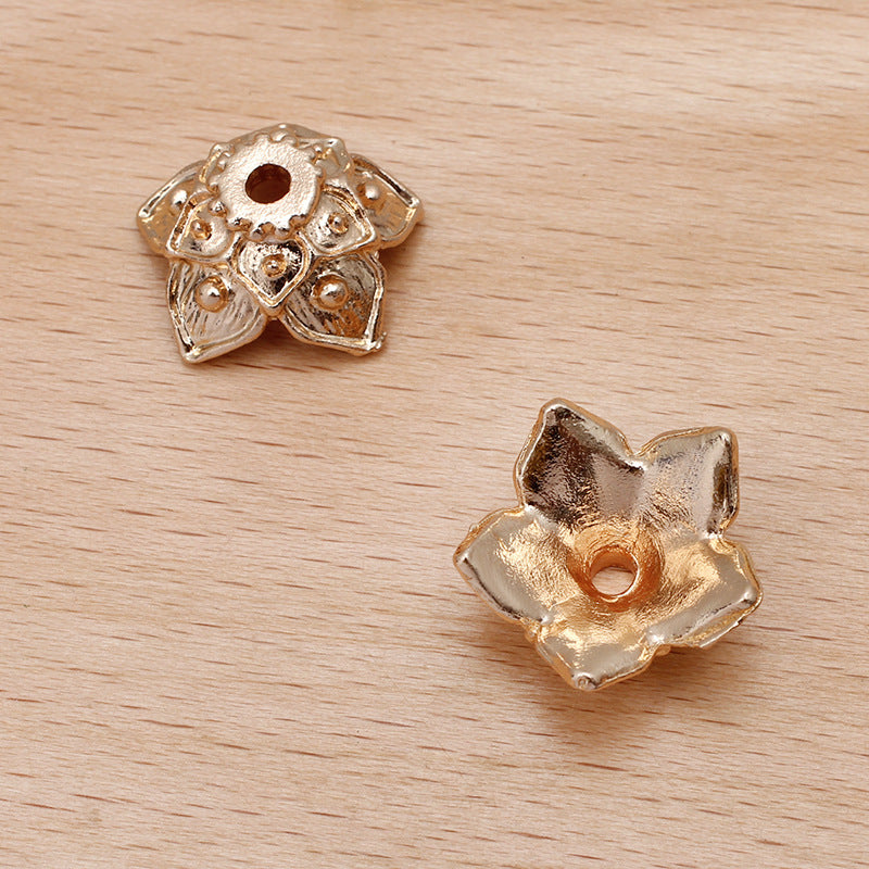 50 Perlenkappenbecher mit Blumenmuster, 18 kg