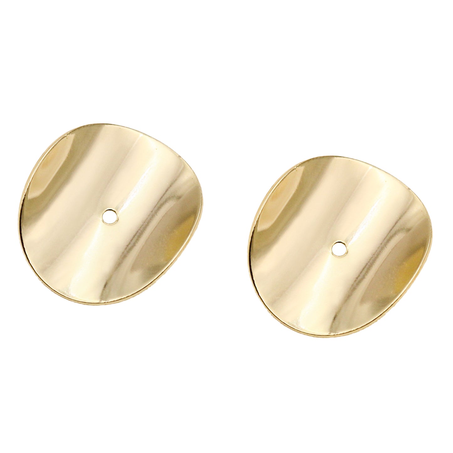 30 pièces rondes incurvées perle 14K GF charme perlage entretoise