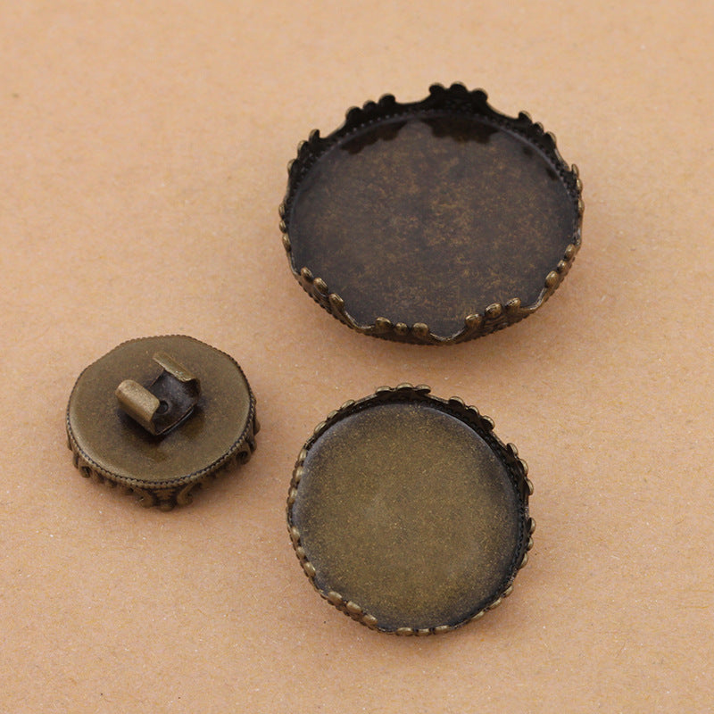 50 couronne bord lunette coupe cheveux boucle argent plaqué 15mm 20mm 25mm rond Cabochon Base vierge pierre précieuse pièce réglage