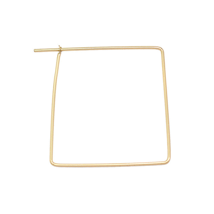 20 pendentif à breloque cercle carré ouvrable uni 14K GF