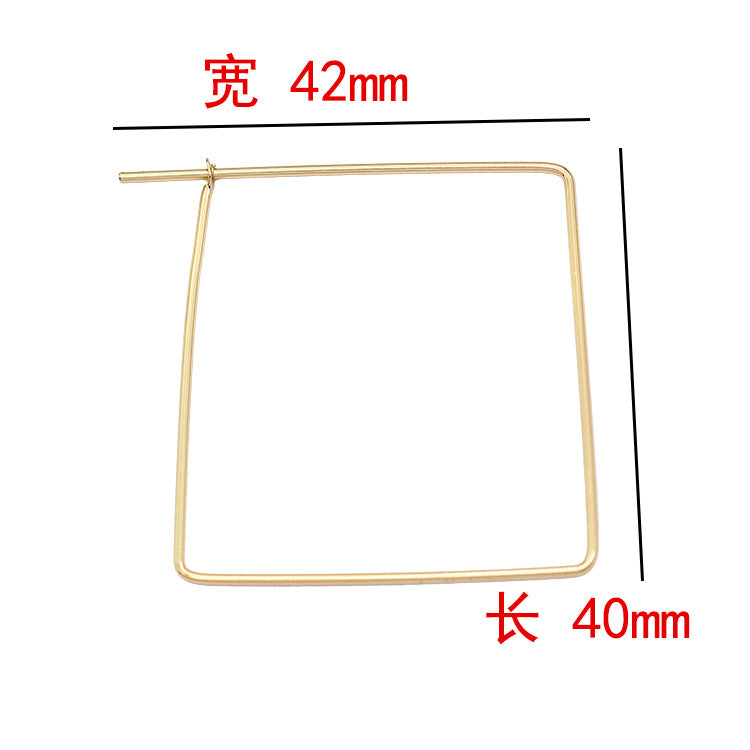 20 pendentif à breloque cercle carré ouvrable uni 14K GF