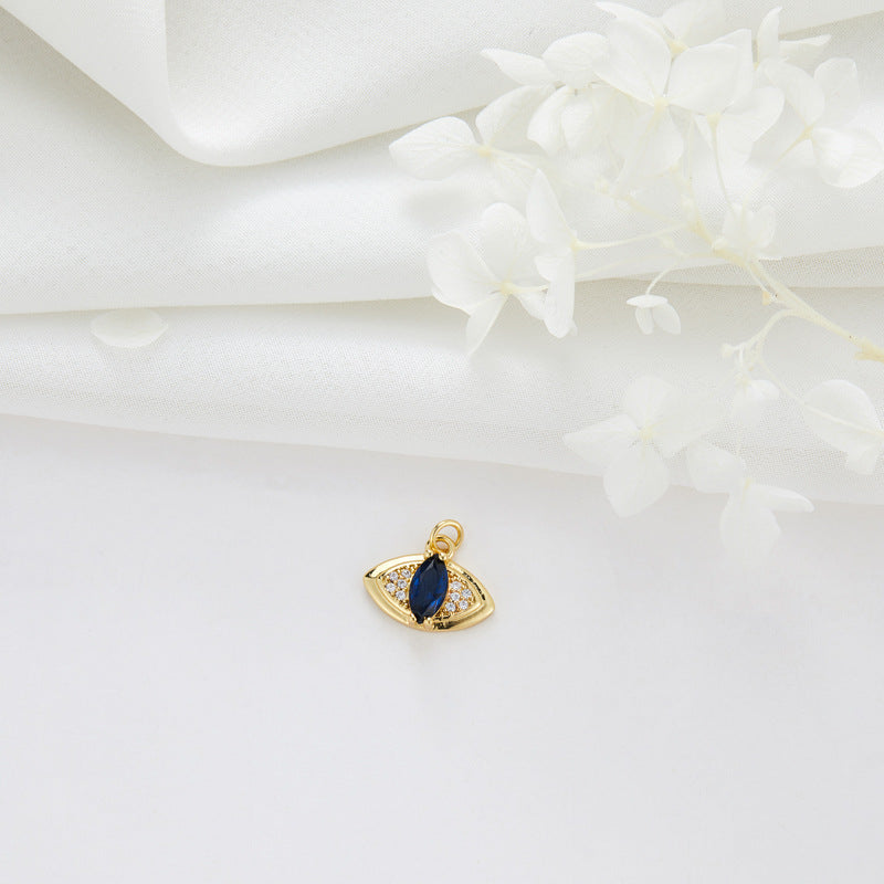 2 coeur nuage musique lune oeil serpent charme pendentif strass embelli 14K GF