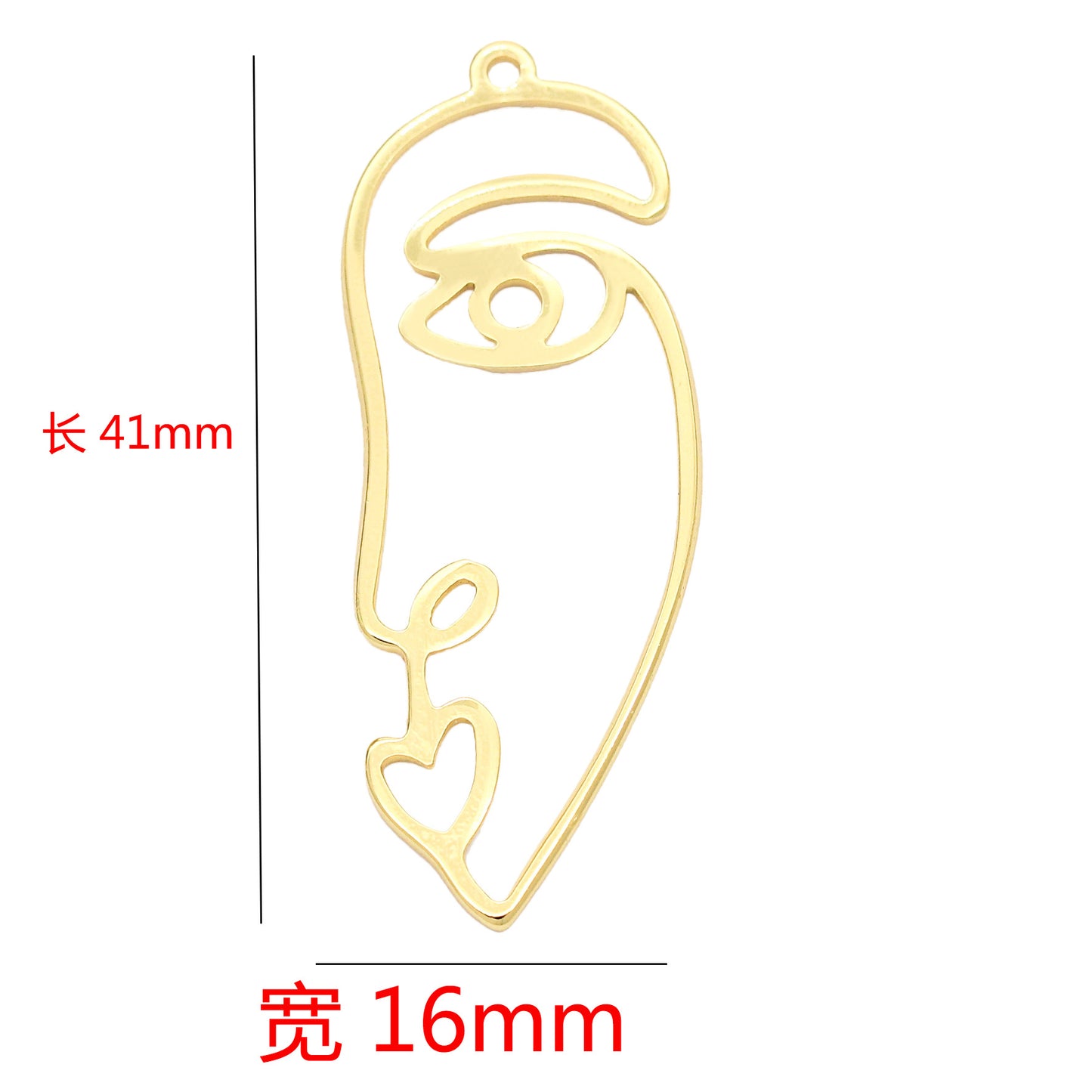 10 pendentif à breloque cercle portrait 14K GF