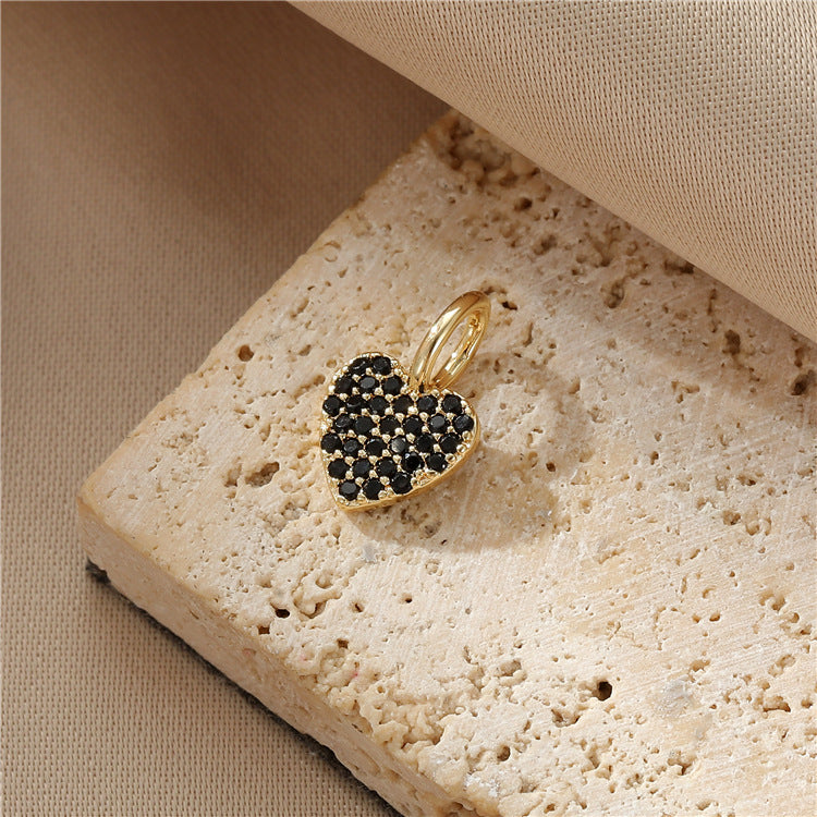 2 Blumensterne runder Kreis Herz Hase Schmetterling Charm Anhänger Strass verziert 14K GF