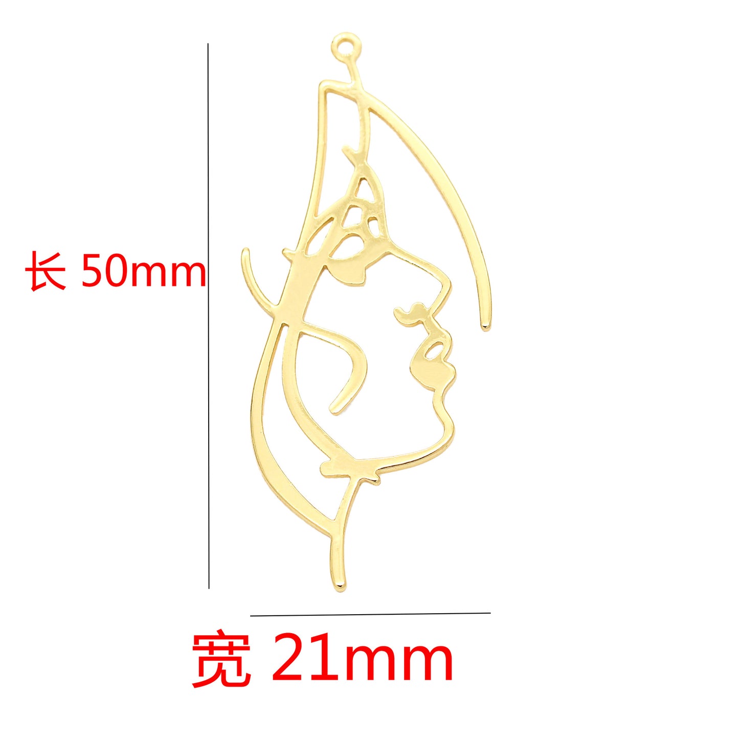 10 pendentif à breloque cercle portrait 14K GF