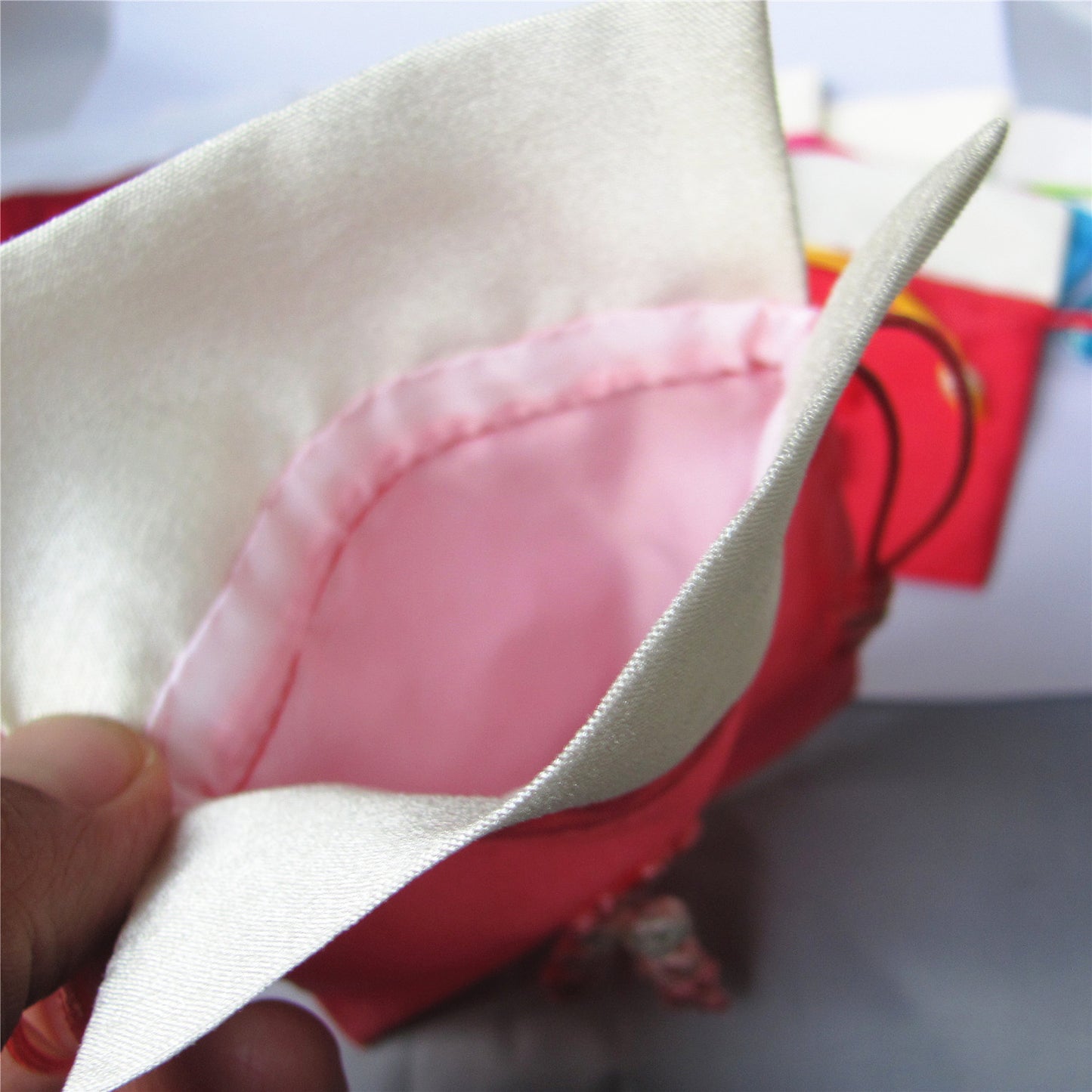 10,2 x 12,7 cm Brokat-Beutel im koreanischen Stil, Geld-Münzen-Beutel, Kordelzug, Mojo-Grab-Amulett, Rosenkranz-Beutel, traditionelle Verpackung für Schmuck, Geschenk